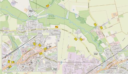 Karte der Umleitungsstrecke